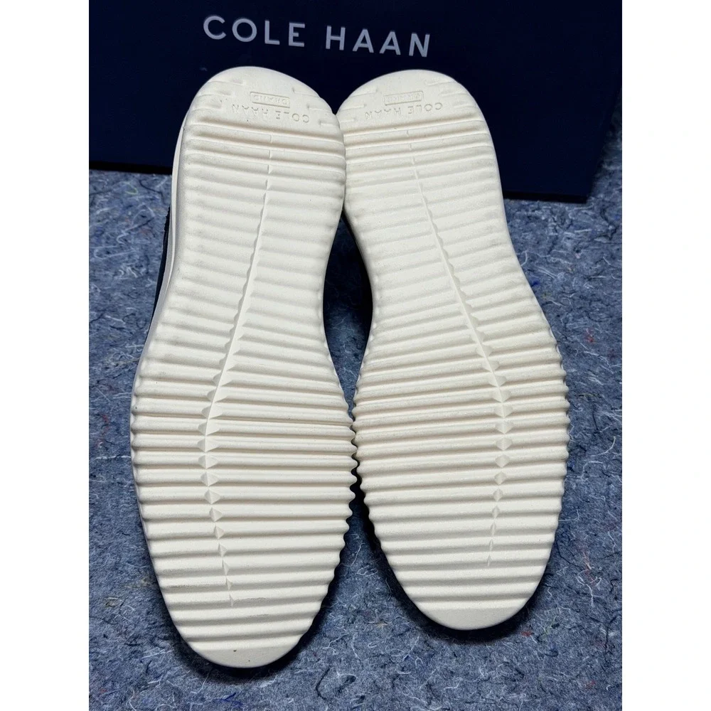 Cole Haan Men's 9 Grand Plus Plain Toe Oxford Black Leather Ivory‎ C36934